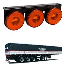 Lanterna 3 Marias Facchini LED Âmbar 85mm Saída Fios Lanterna 3 Marias Facchini LED Âmbar 85mm Saída Fios