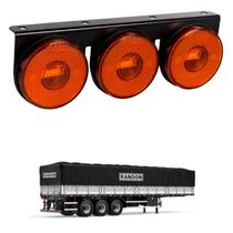 Lanterna 3 Marias Randon LED Âmbar 85mm Saída Fios