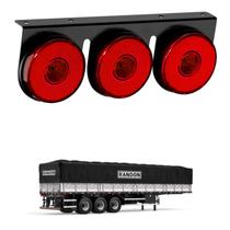 Lanterna 3 Marias Randon LED Rubi 85mm Saída Fios Lanterna 3 Marias Randon LED Rubi 85mm Saída Fios