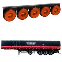 Lanterna 5 Marias Guerra LED Âmbar 85mm Saída Fios