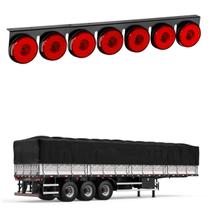Lanterna 7 Marias Carreta LED Rubi 85mm Saída Fios