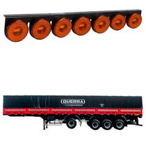 Lanterna 7 Marias Guerra LED Âmbar 85mm Saída Fios Lanterna 7 Marias Guerra LED Âmbar 85mm Saída Fios