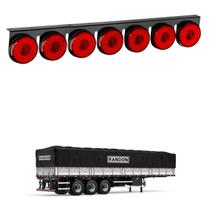 Lanterna 7 Marias Randon LED Rubi 85mm Saída Fios Lanterna 7 Marias Randon LED Rubi 85mm Saída Fios