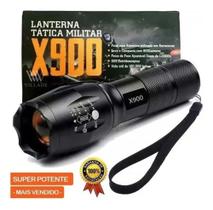 Lanterna 900 Tatica Militar Led Creen Com Bateria Recarregavel Com Bastão Red Cor da luz Branco