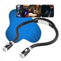 Lanterna Abraço Pescoço Livro Leitura Luz Da Lâmpada Potente