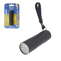 Lanterna Alumínio 9 Led Pilha 9cm Western