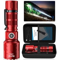 Lanterna Banral 20000 Lumens Recarregável 1500m Alcance Vermelha