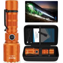 Lanterna Banral High Lumens Recarregável 6 Modos Laranja Lanterna Banral High Lumens Recarregável 6 Modos Laranja