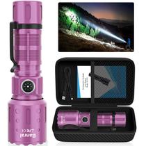 Lanterna Banral High Lumens Recarregável 6 Modos Roxa