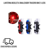 Lanterna Bicicleta Sinalizador Traseiro Bike 5 Leds - Online