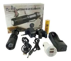 Lanterna Bike Recarregável Alto Brilho + Suporte 360 Graus