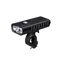 Lanterna Bike Triplo Led T6 Recarregável A Prova D'Água