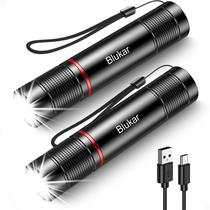 Lanterna Blukar Recarregável de 2000 L High Lumens, pacote com 2 Lanterna Blukar Recarregável de 2000 L High Lumens, pacote com 2