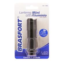 Lanterna Brasfort Led Aluminio com Zoom Pilha 3AA