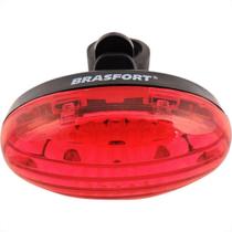 Lanterna Brasfort Led Bike Traseira Para 2 Pilhas Aaa
