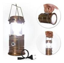 Lanterna C/lampião De Led + Painel Solar Recarregável - Luatek