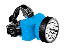 Lanterna Cabeça 12 Led Marca D P Modelo 722 Cor Azul Lanterna Cabeça 12 Led Marca D P Modelo 722 Cor Azul