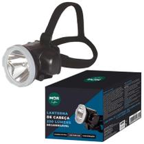 Lanterna Cabeça 230 Lúmens Mor Recarregável LED Profissional