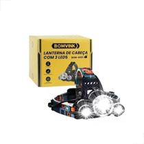 Lanterna Cabeça c/ 3 LEDs Bomvink