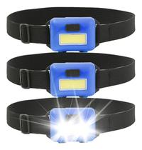 Lanterna Cabeça Led A Pilha Camping Trilha Caverna Acampamento Luz Ajustável Portátil S/ Cabo