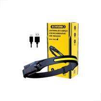 Lanterna Cabeca Led Cob Recarregavel Sensor Bom4007 Bomvink