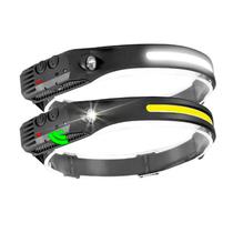 Lanterna Cabeça LED com Sensor On/Off B-Max 5 Modos Prova d'Água Carregador USB