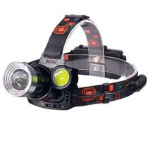 Lanterna Cabeça Recarregável 3 Led ângulo Ajustável Lanterna Cabeça Recarregável 3 Led ângulo Ajustável