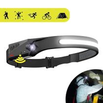 Lanterna Cabeça Recarregável Trilha Ciclismo Potente Luz