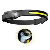 Lanterna Cabeça Super Brilho Recarregável Sensor Usb Pesca