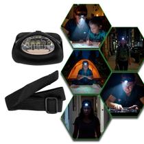 Lanterna Cabeça Testa Capacete Ajustavel 5 Leds Branco Pilha Lanterna Cabeça Testa Capacete Ajustavel 5 Leds Branco Pilha