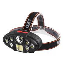 Lanterna Cabeça Testa Capacete Led Holofote Recarregável Camping Pesca Ciclista Bike Potente