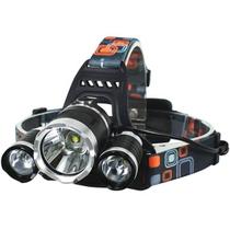 Lanterna Cabeça Triplo 3 Led Profissional Farol Econômica Pesca