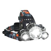 Lanterna Cabeça Triplo 3 Led Profissional Farol Recarregável Lanterna Cabeça Triplo 3 Led Profissional Farol Recarregável