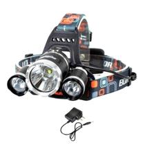 Lanterna Cabeça Triplo T6 3 Led Cree Swat 2 Baterias Lanterna Cabeça Triplo T6 3 Led Cree Swat 2 Baterias