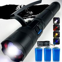 Lanterna Canhão De Luz Laser Led Titanium Zoom 2000m Reforçada Lanterna Canhão De Luz Laser Led Titanium Zoom 2000m Reforçada