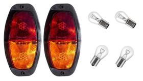 Lanterna Canoinha Carretinha Reboque Bicolor C/ Lâmpada 2Un Lanterna Canoinha Carretinha Reboque Bicolor C/ Lâmpada 2Un