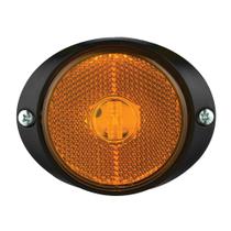 Lanterna Carreta Âmbar Lateral BiVolt Com Flange Lanterna Carreta Âmbar Lateral BiVolt Com Flange