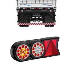 Lanterna Carreta Implementos Cristal LED Lado Esquerdo