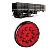 Lanterna Carreta Implementos Multifunção 12V - Vermelha