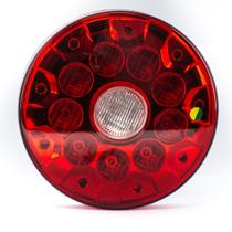 Lanterna Com 10 Leds Vermelho com centro cristal carreta Noma - Pradolux Lanterna Com 10 Leds Vermelho com centro cristal carreta Noma - Pradolux