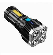 Lanterna Com 4 Led Alto Brilho Tatica Recarregavel Bm-8514 - B Max