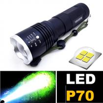 Lanterna Com Iluminação Holofote Tático Luz Led P70 168000W T6 Alto Desempenho BM8504