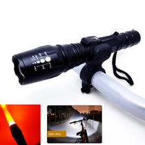 Lanterna Com Suporte Led T6 Luzes Intensa Ideal Para Patrulha Policial Com Suporte BZN600S