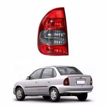 Lanterna Corsa Sedan 2000 até 2010 Lado Esquerdo Fume