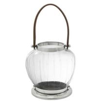 Lanterna Cristal e Metal c Alça Design Contemporaneo Lanterna Cristal e Metal c Alça Design Contemporaneo