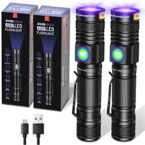 Lanterna DARKBEAM A300 365nm UV recarregável, pacote com 2