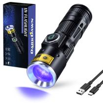 Lanterna DARKDAWN D15 UV 365nm USB Recarregável Mini