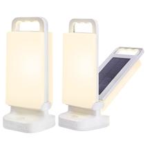 Lanterna de acampamento Lepwings Solar Recarregável 6000mAh, pacote com 2