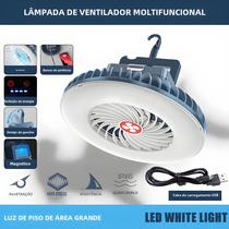 Lanterna de Acampamento Recarregável e Multifuncional - À Prova d'Água com Ventilador