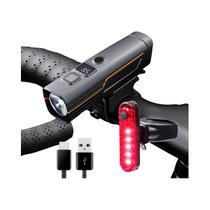Lanterna De Bicicleta À Prova d'Água Com Carregamento Tipo-C, Alta Luminosidade, Farol Para Ciclismo